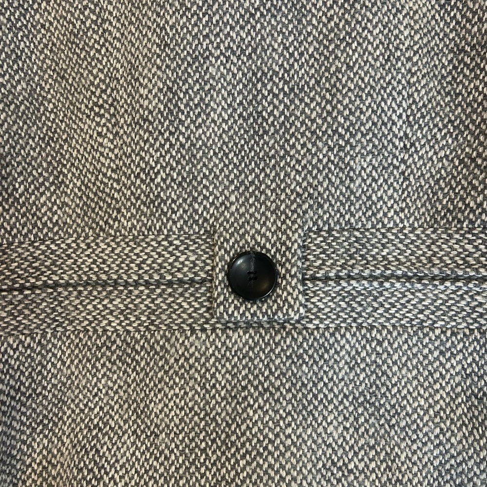 Etcetera Women’s Herringbone Pattern Tweed Blazer Jacket Wool Cotton Size 12 - Picture 4 of 11